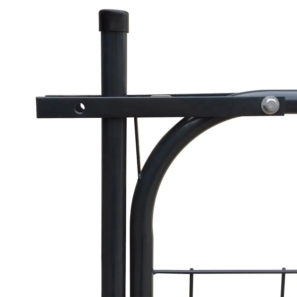 Cancello per Recinzione da Giardino 100x100 cm Antracite 142293