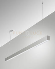 MILLET SOSPENSIONE ALLUMINIO  4000K 3580LM 23W PRISMATIC ON/OFF IP40 100CM