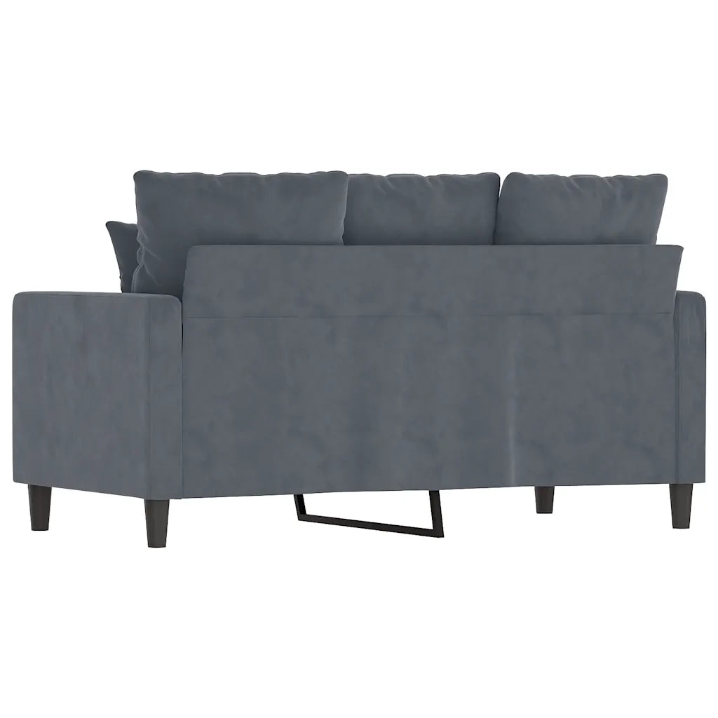 Divano a 2 Posti-Sofa 2 Posti grigio scuro 120 cm in Velluto 486303