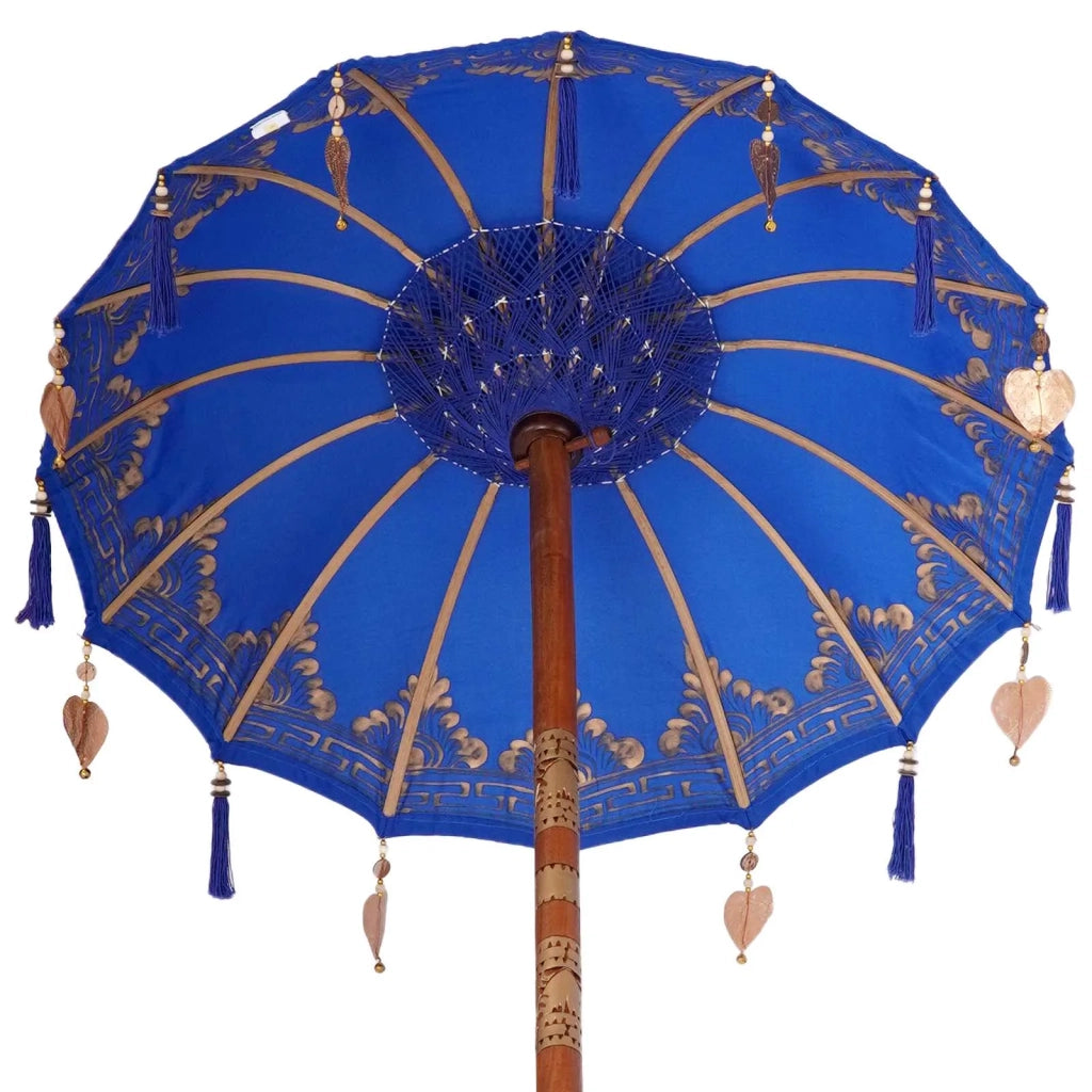 Ombrello balinese con base Blu 95 x 95 x 260 cm 3356910
