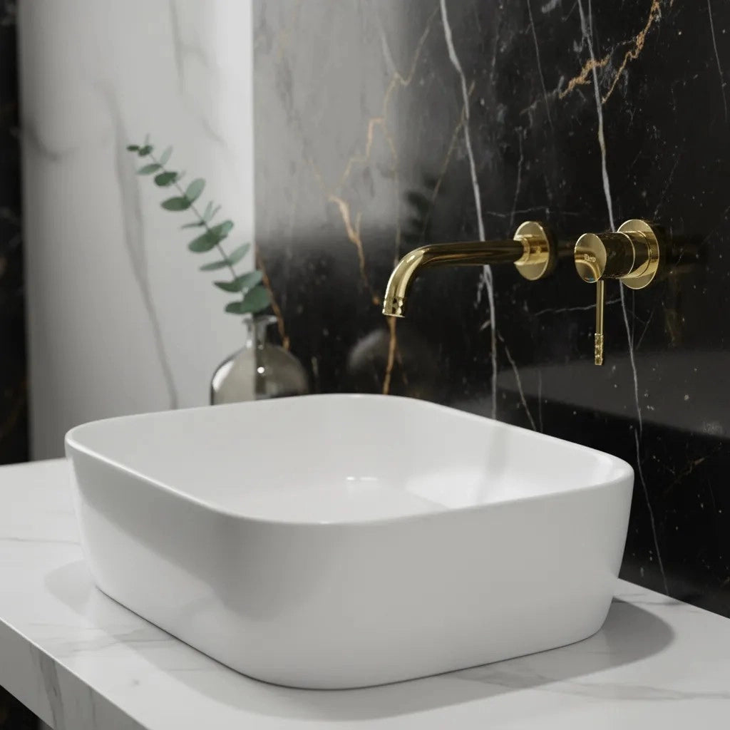 Rubinetto Da Incasso Rea Lungo Diamond Gold + Box