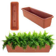 Vaso da fiori per balcone KADAX, 60 cm, rosso mattone.