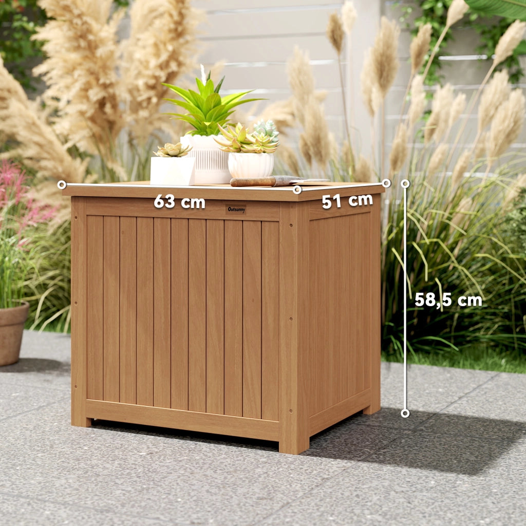 Cassa da Giardino in Legno Massello 130L ¨C zephmum ¨C Marrone