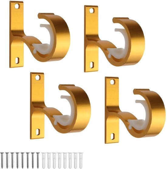 Set di 4 Corda per Tende con Supporto per Corda