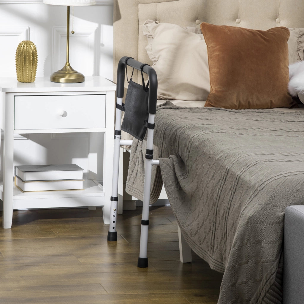 Letto con Testiera Regolabile in Acciaio ¨C Minimal ¨C Bianco