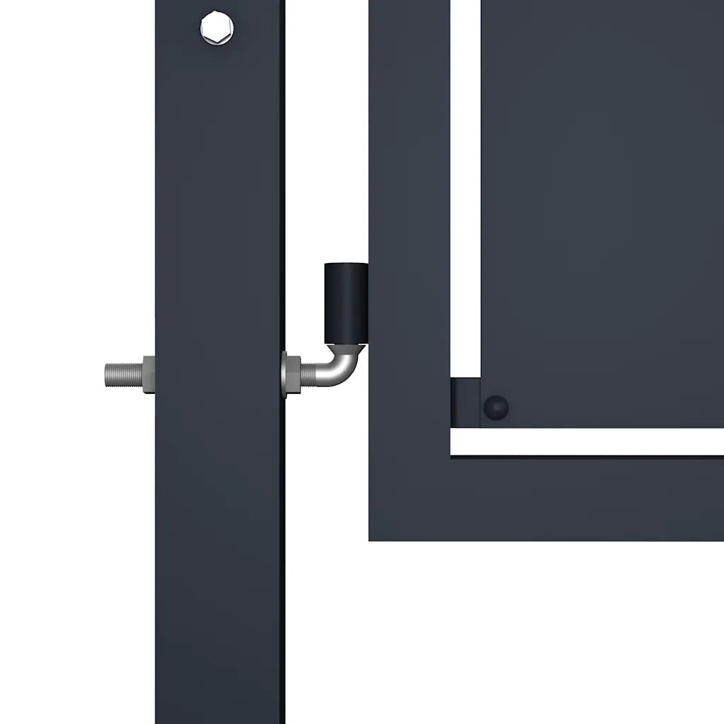 Cancello da Giardino in Acciaio 100x150 cm Antracite 144520