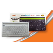Trade Shop - Mini Tastiera Bluetooth Doppio Canale Con Base Per Tablet Smartphone Ipad Bk933 -