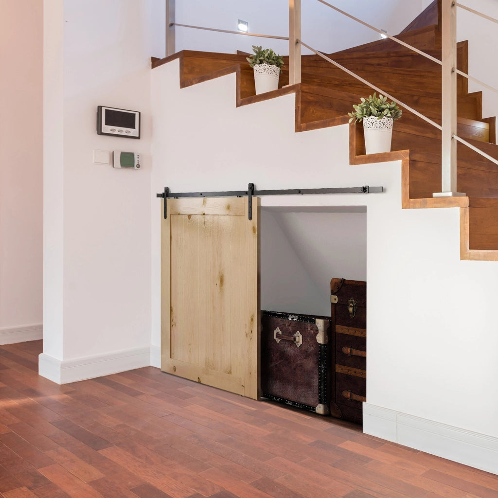 Sistema scorrevole per porte ¨C Minimal ¨C nero acciaio