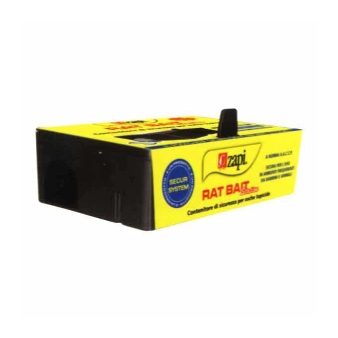 Zapi RAT BAIT Stazione per Esche Topi Contenitore in PVC Rigido con Chiave di Sicurezza e Gancio Ancoraggio