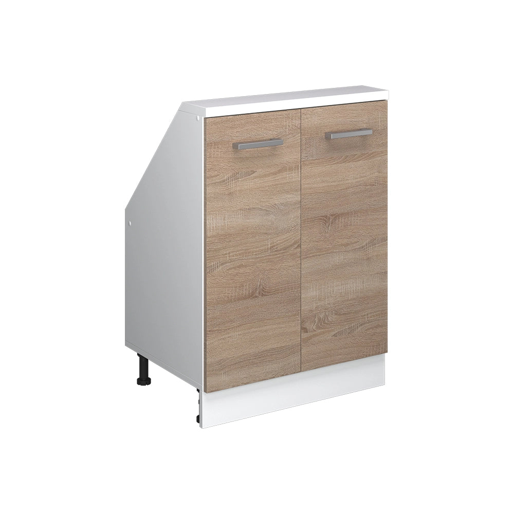 Mobile sottotetto Rion Sonoma/Bianco con 2 porte Vicco