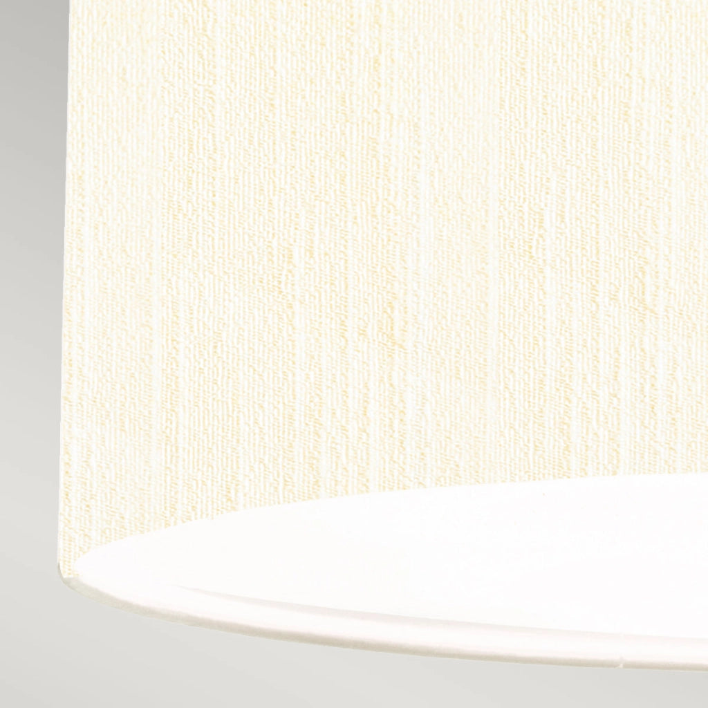 Lampada a sospensione Pearce paralume bianco Ø46 3xE27