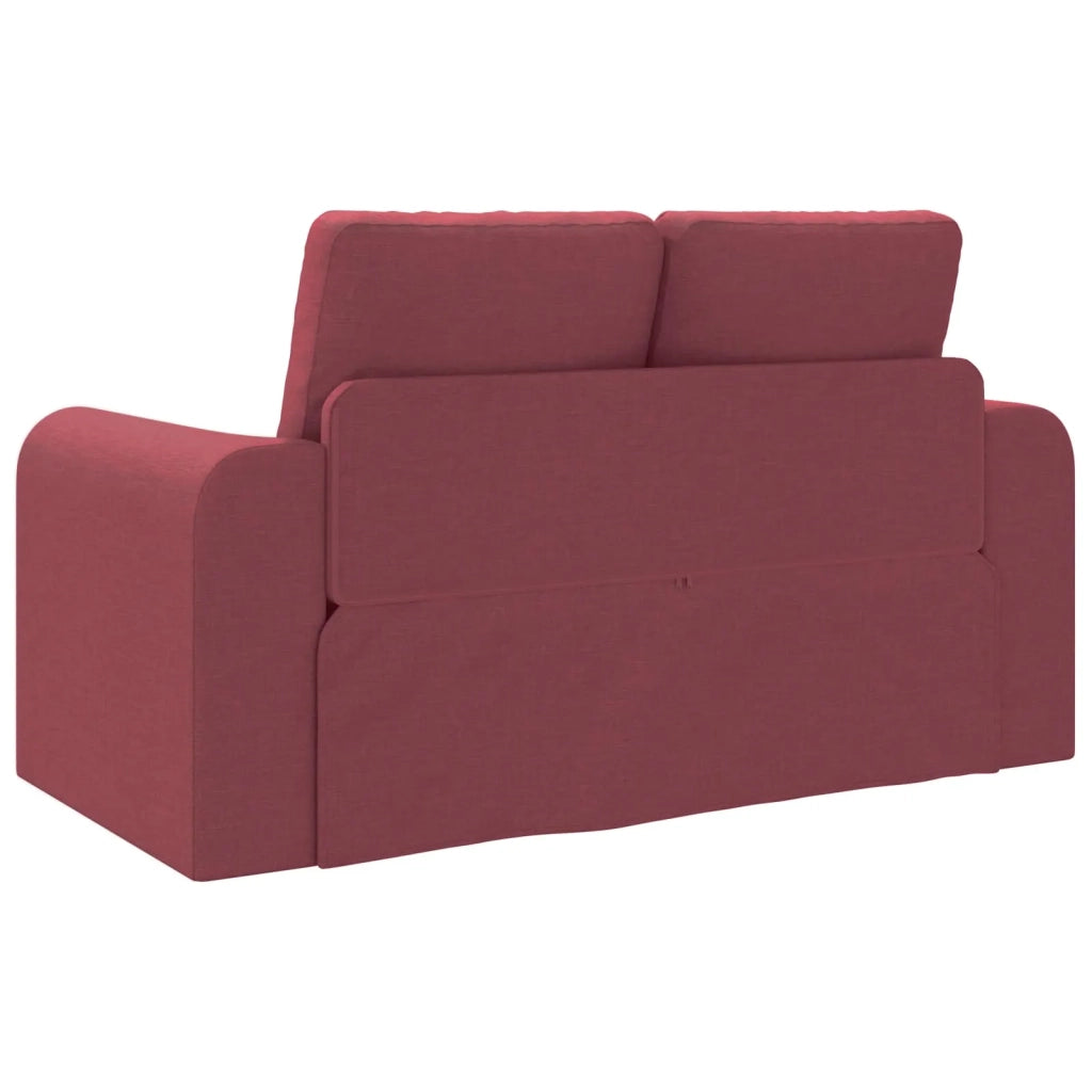 Divano letto | Sof¨¤ letto | Letto singolo 60cm Rosso Vino Tessuto
