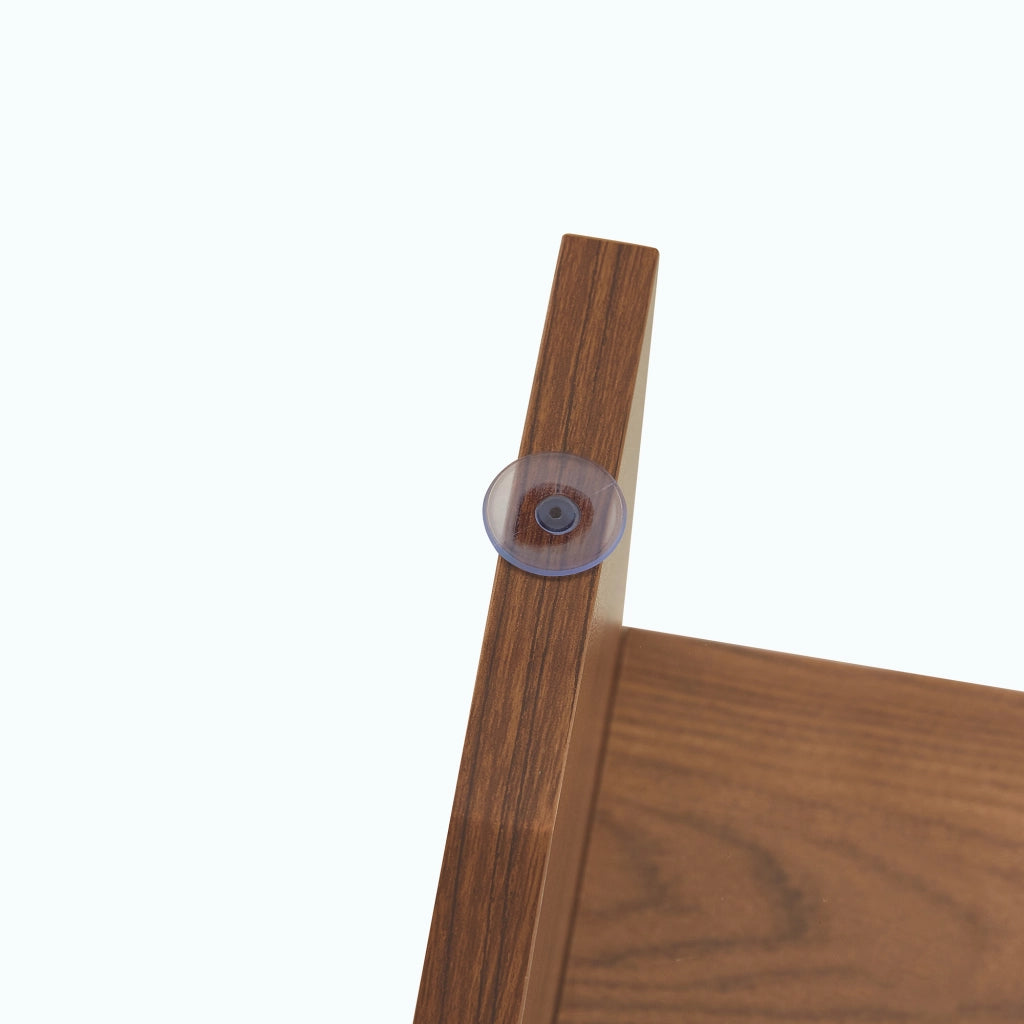 TAVOLINO Quadrato 80x80x40 cm Vetro temperato e MDF effetto noce