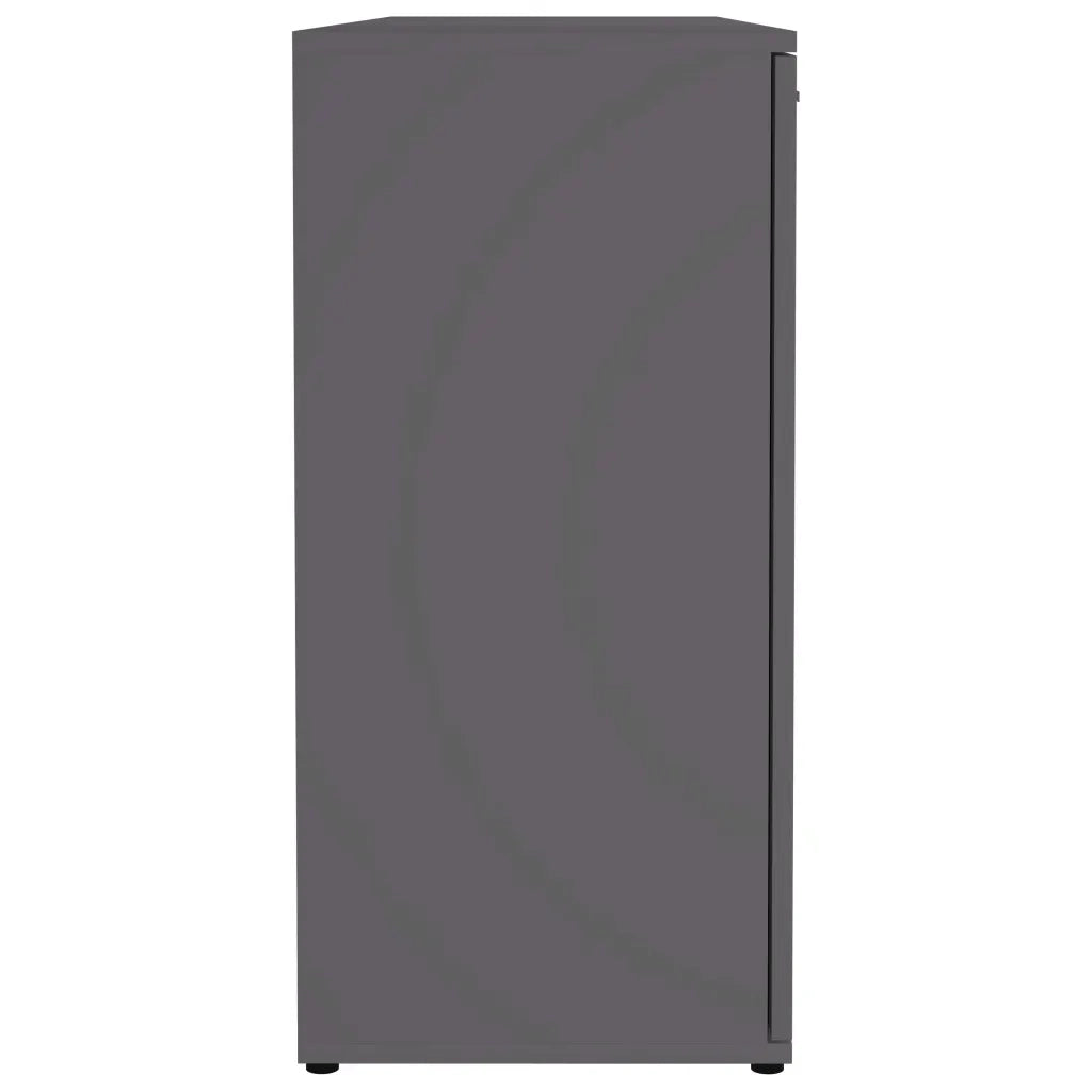Credenza Grigia 120x35,5x75 cm in Legno Multistrato 801330
