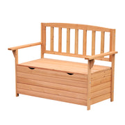 Panchina da Giardino 2 Posti con Vano Contenitore Legno