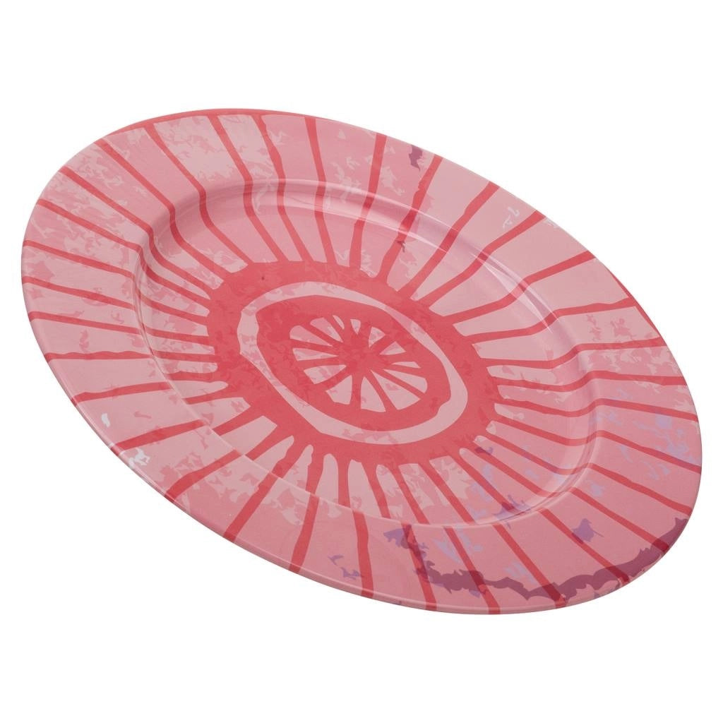 Placca in metallo rosa d33x1,5h
