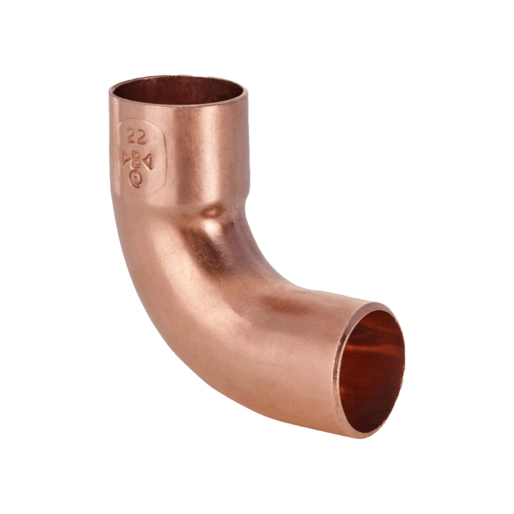 RACCORDO CURVO RAME 90° A SALDARE MASCHIO FEMMINA SERIE 5000 - Ã28  - CEX