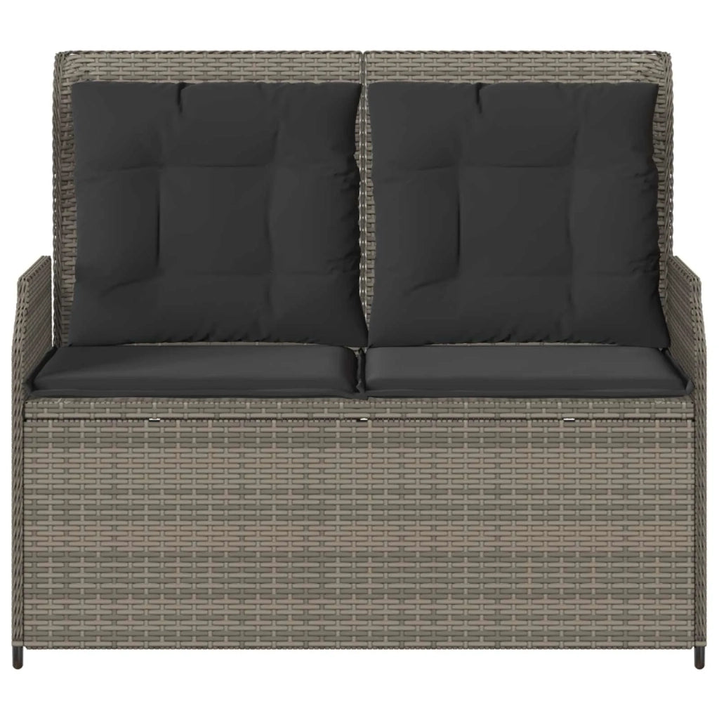 Panchina da Giardino | Panca da Giardino Grigio polyrattan