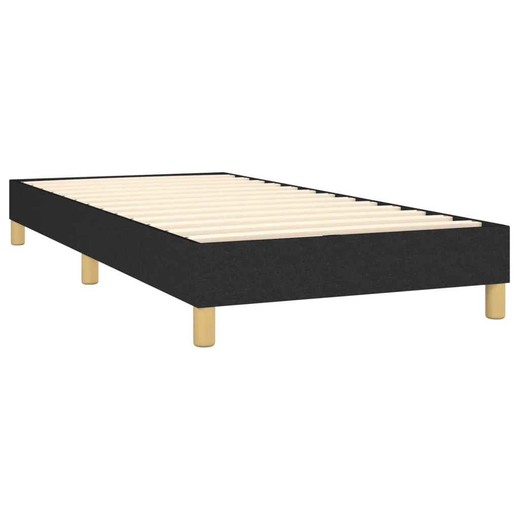 Giroletto a Molle con Materasso Nero 90x190 cm in Tessuto 3140419