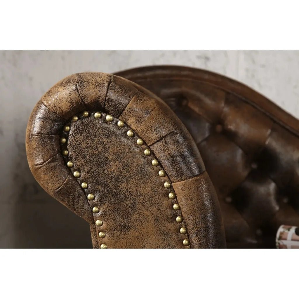 Méridienne EDGAR – Marrone – Stile barocco