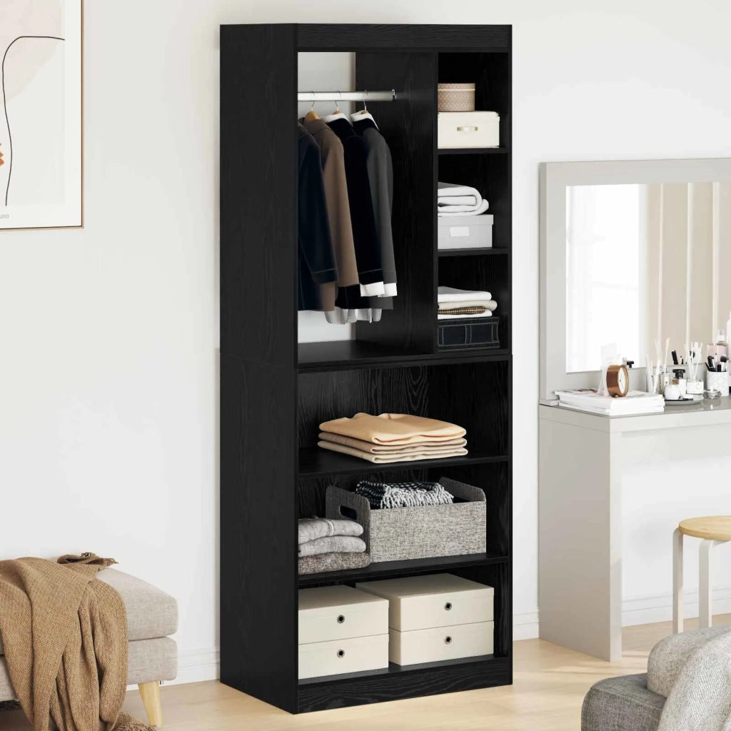 Guardaroba con lo scaffale Rovere Nero 77 x 48 x 102 cm CFW7799721