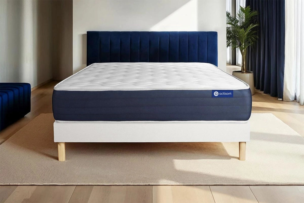 Kit rete e materasso matrimoniale Actiflex sleep 160x210cm - Spessore : 22cm - Molle insacchettate e memory foam - Bilanciato -