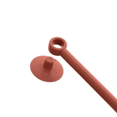 Tergivetro doccia rosso in plastica antigraffio con ventosa Spring