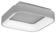 Plafoniera LED quadrata con telecomando 45cm 28W grigia