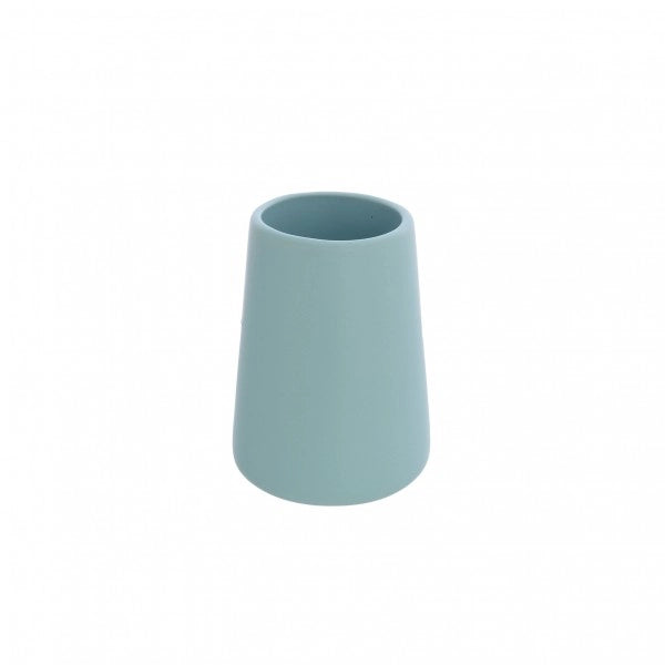 PORTASPAZZOLINO ACQUA MARINA IN CERAMICA