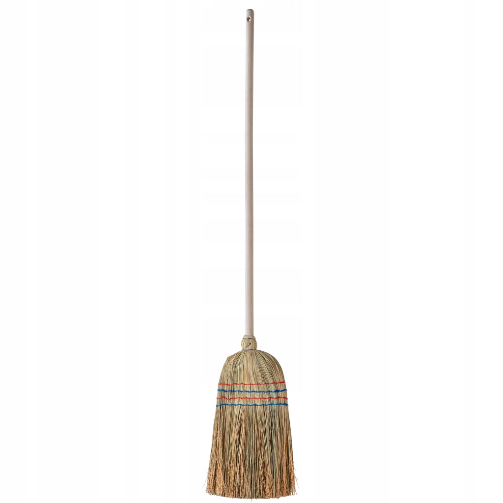 Scopa KADAX per prati e strade, manico da 140 cm, setole resistenti ed ecologiche.