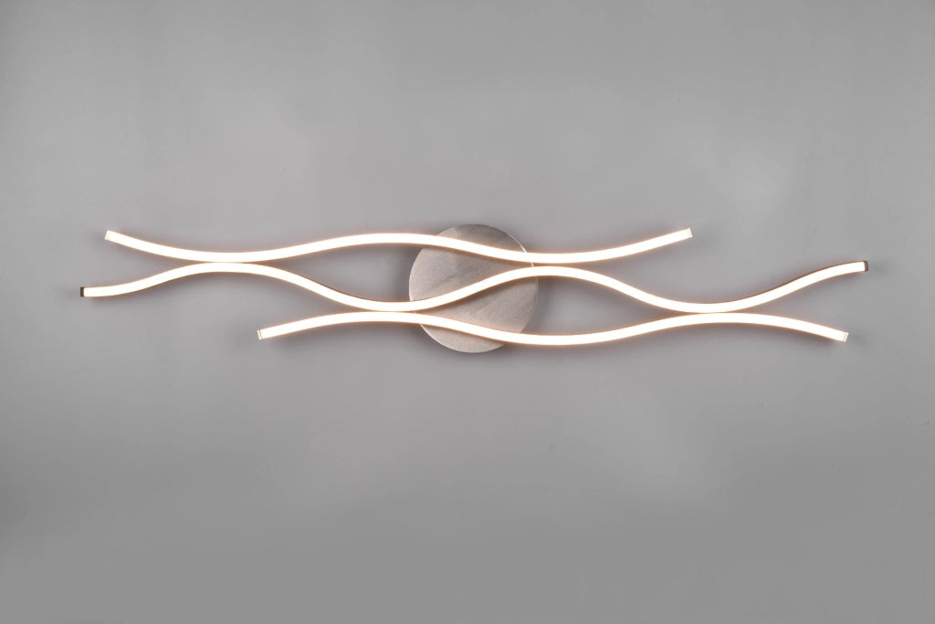 Plafoniera LED Trio Blaze cromata 107,5cm 2700-6000K