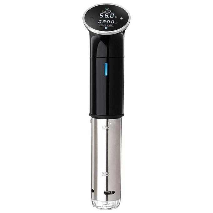 Laica SVC107L Sous Vide Termocircolatore a immersione 1200 W da 25°C a 95°C 6-15 L Timer Touch display LED colore Nero Acciaio inox