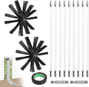 Set di Pulizie Fumaiolo con Maniglie Flessibili e Setole