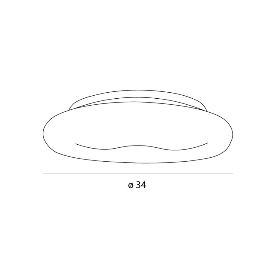 Plafoniera LED rotonda bianca Ø34cm 10W Maxlight C0233