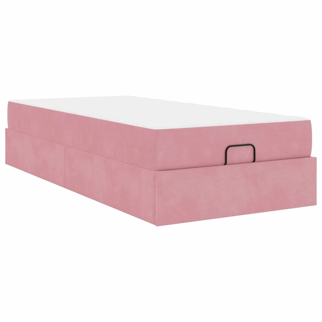 Struttura letto con materasso 2 pcs Rosa Velluto 3399527