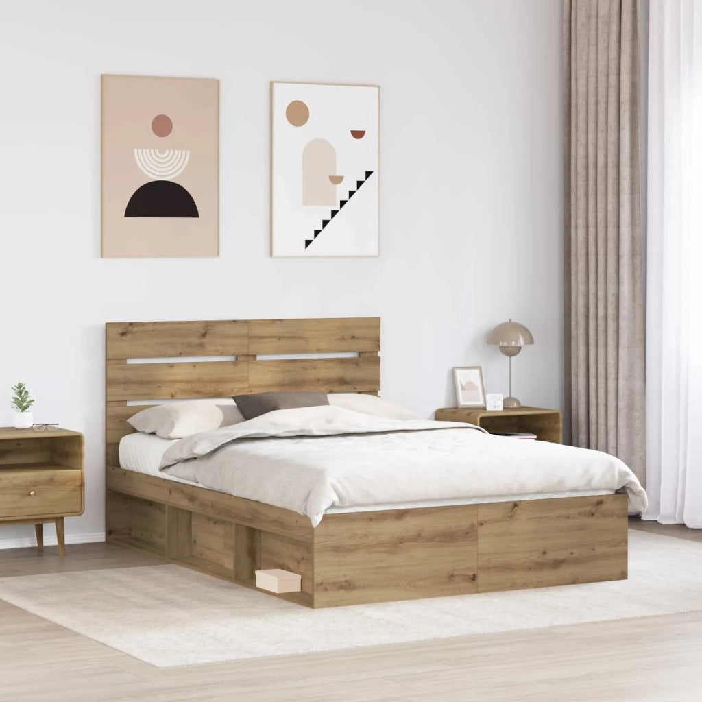 Struttura del letto Rovere Artigianale 140 x 190 cm 3411751