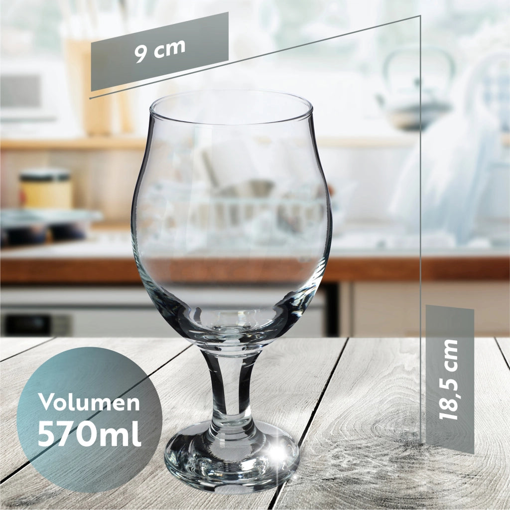 Set di 6 bicchieri da 570 ml per birra, gin tonic KADAX