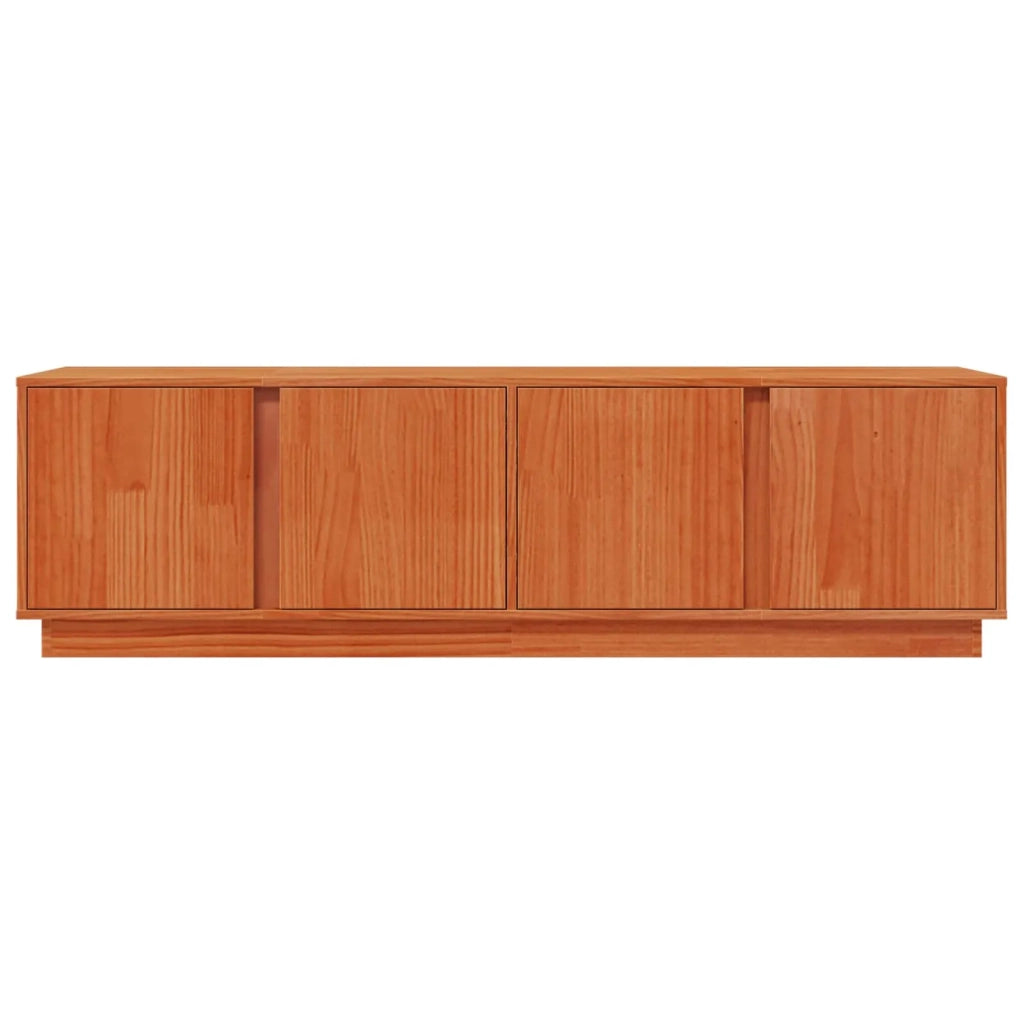 Mobile TV-Credenza per TV Marrone Cera 140 x 40 x 40 cm Legno di pino massiccio