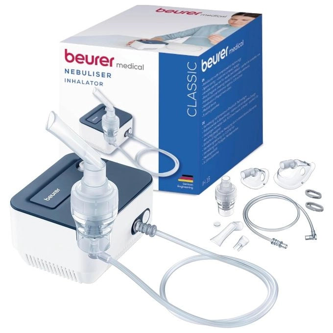 Beurer IH 16 Aerosol ad Aria Compressa Nebulizzazione 0,3 ml-min Design Compatto