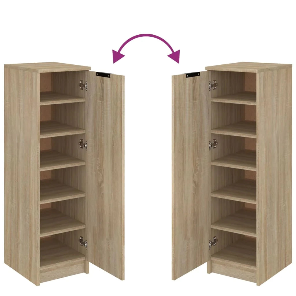 Scarpiera mobile contenitore per scarpe mobile per ingresso/corridoio/soggiorno rovere Sonoma 30 x 35 x 100 cm legno ingegnerizzato marrone 02_0021689