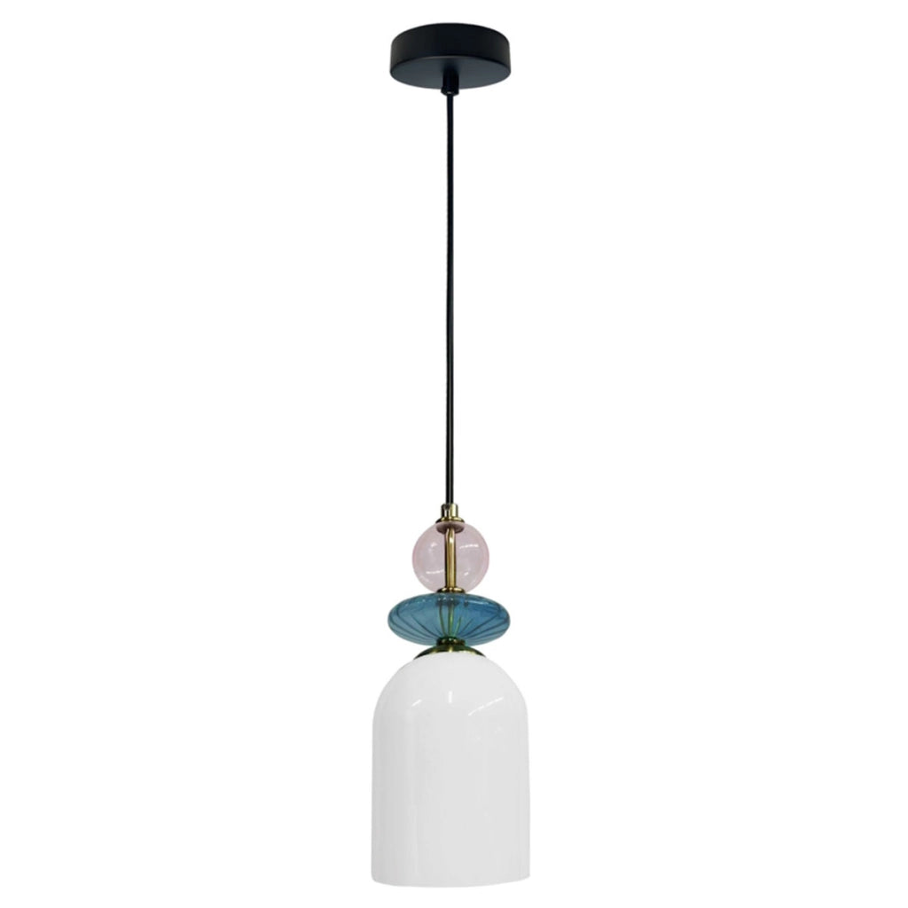 Sospensione Tropea vetro bianco E27 15W Light Prestige