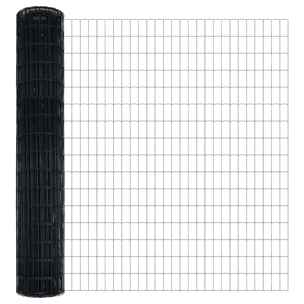 Recinzione Euro Grigio 1,5 x 10 m Ferro rivestito in PVC 42004496