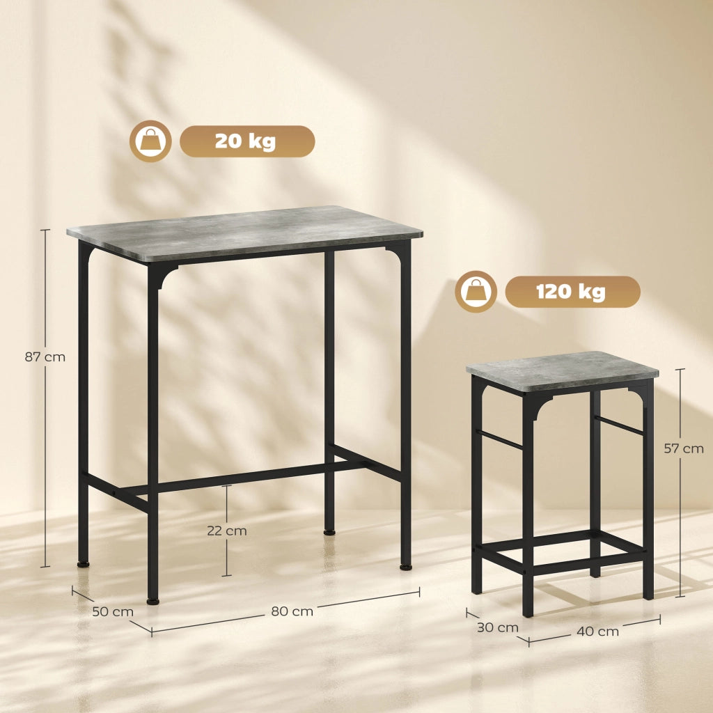 Tavolo da pranzo ¨C Minimal ¨C Grigio 120x80x75 cm