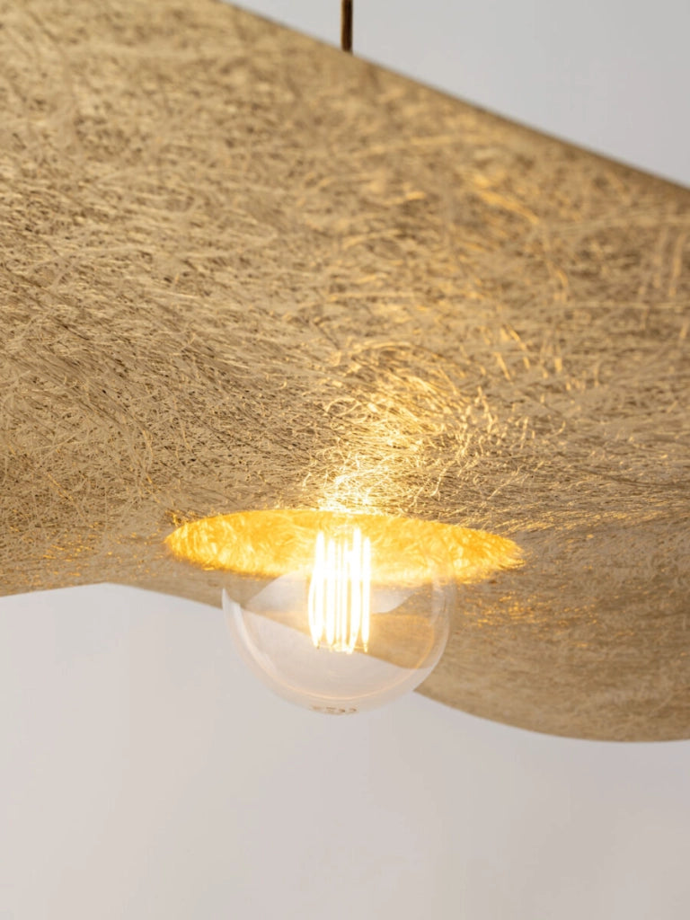 Lampada a sospensione Kapello nero oro 76cm E27 Sigma