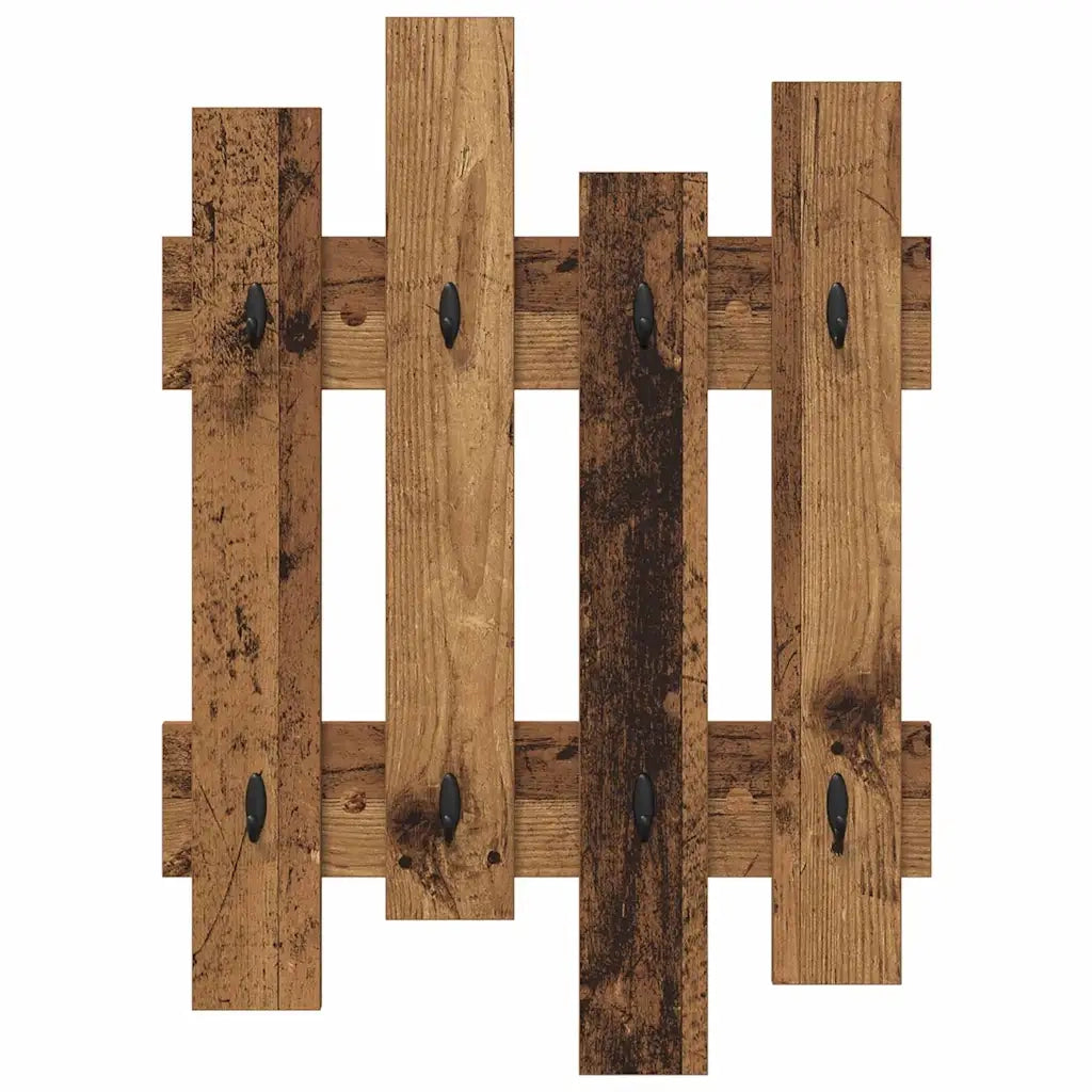 Appendiabiti a muro Legno vecchio 60 x 3 x 82 cm 874481