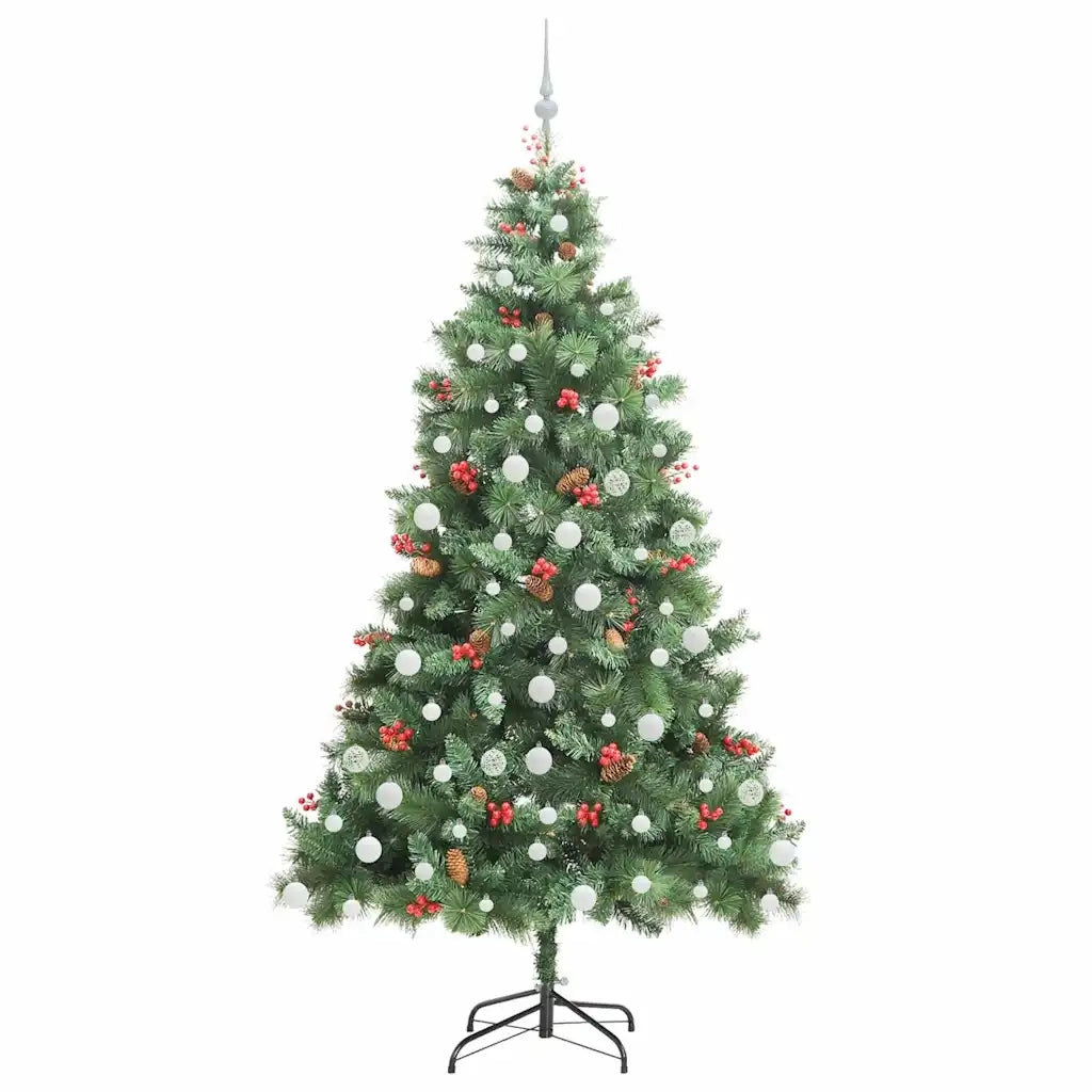 Albero di Natale artificiale Verde 210 cm PVC e Metallo 3395146
