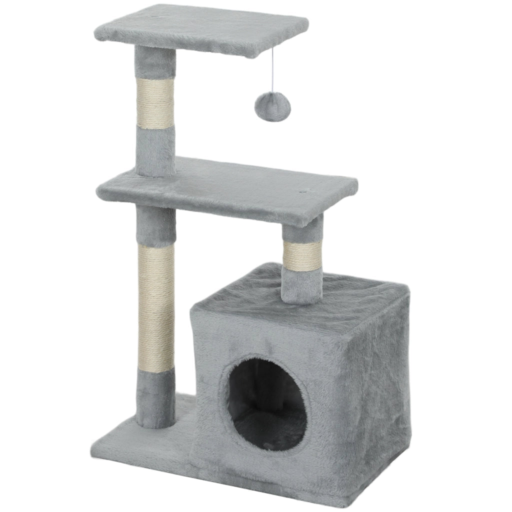 Arbre ¨¤ chat con piattaforme ¨C zephmum ¨C grigio, 50x30x81,5cm