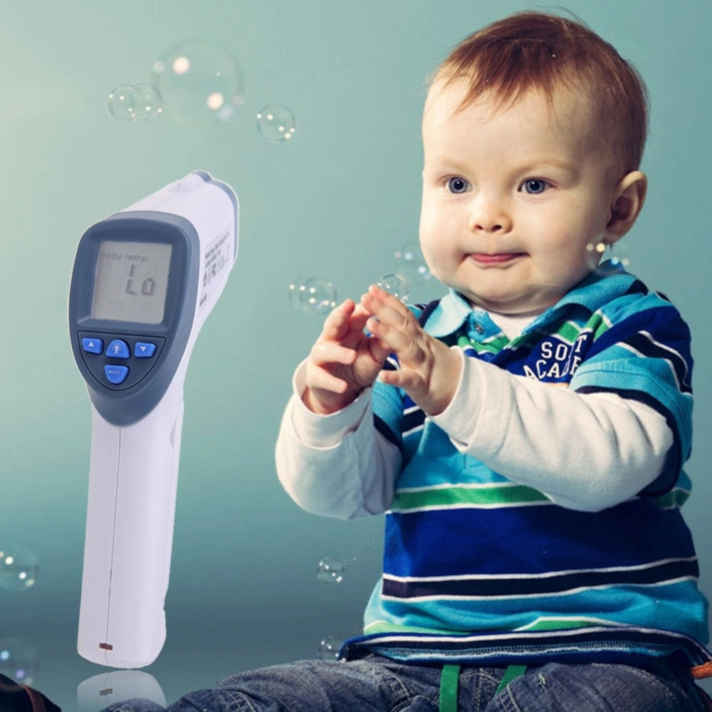 Trade Shop - Termometro Infrarossi Digitale Orecchio Per Bambini Adulti Con Display Lcd -