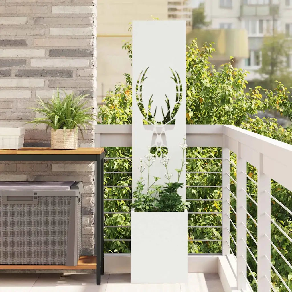 Schermo per privacy in giardino Bianco 32 x 32 x 150 cm 876414