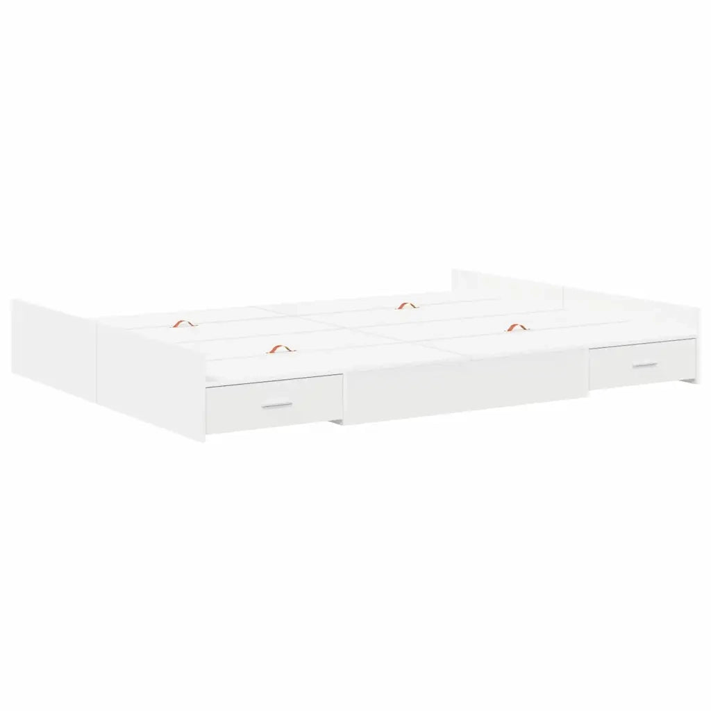Struttura letto con contenitore Bianco 140 x 200 cm 3335293